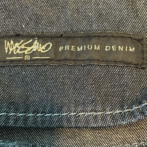 Y2K Mossimo Premium Dark Wash Denim Mini Dress Jeans XS - Picture 6 of 8